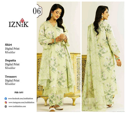 IZNIK KHADDAR THREE PIECE