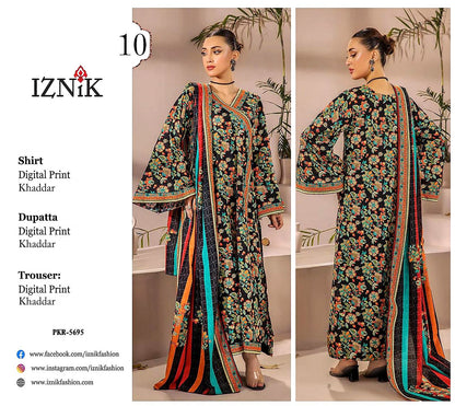 IZNIK KHADDAR THREE PIECE