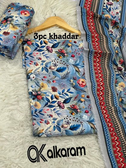 AL KARAM KHADDAR THREE PIECE