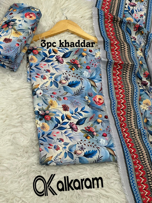 AL KARAM KHADDAR THREE PIECE