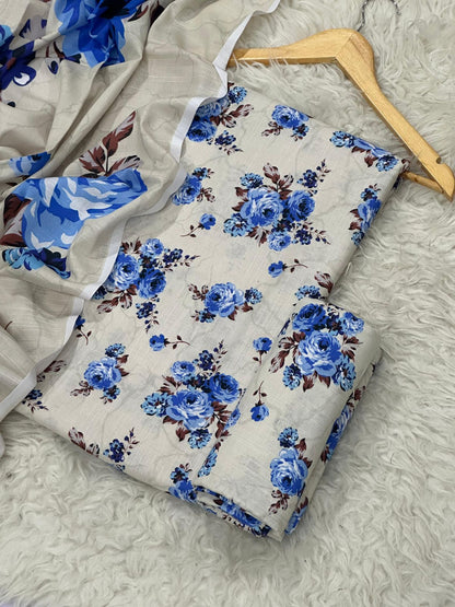 BAROQUE KHADDAR THREE PIECE