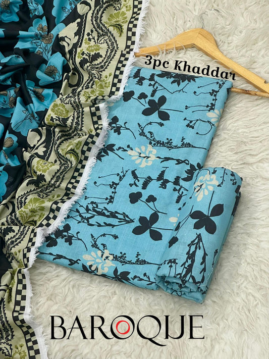 BAROQUE KHADDAR THREE PIECE