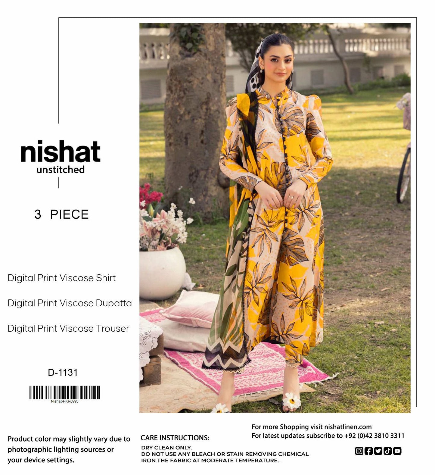 NISHAT LINEN VISCOSE THREE PIECE