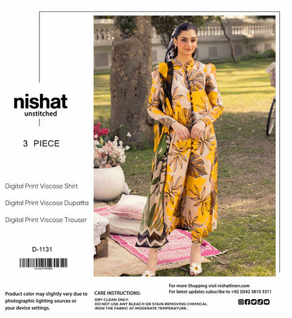 NISHAT LINEN VISCOSE THREE PIECE