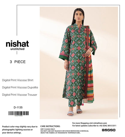 NISHAT LINEN VISCOSE THREE PIECE