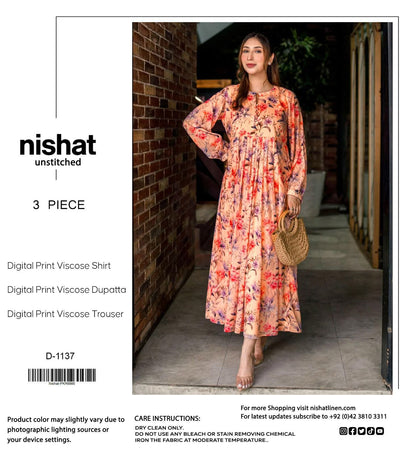 NISHAT LINEN VISCOSE THREE PIECE