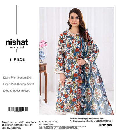 NISHAT KHADDAR THREE PIECE