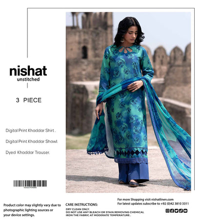 NISHAT KHADDAR THREE PIECE