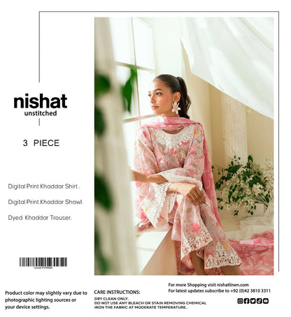 NISHAT KHADDAR THREE PIECE