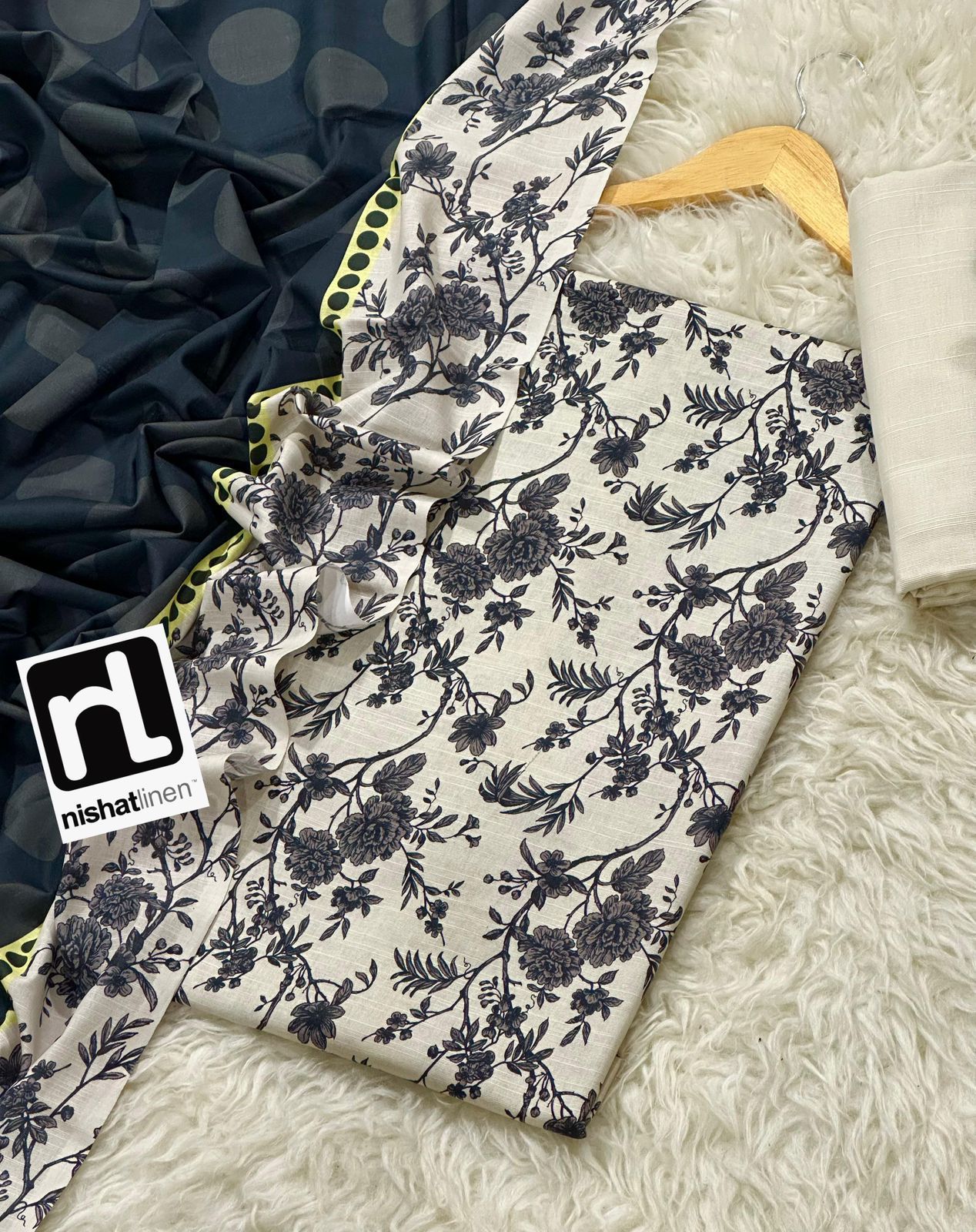 NISHAT KHADDAR THREE PIECE