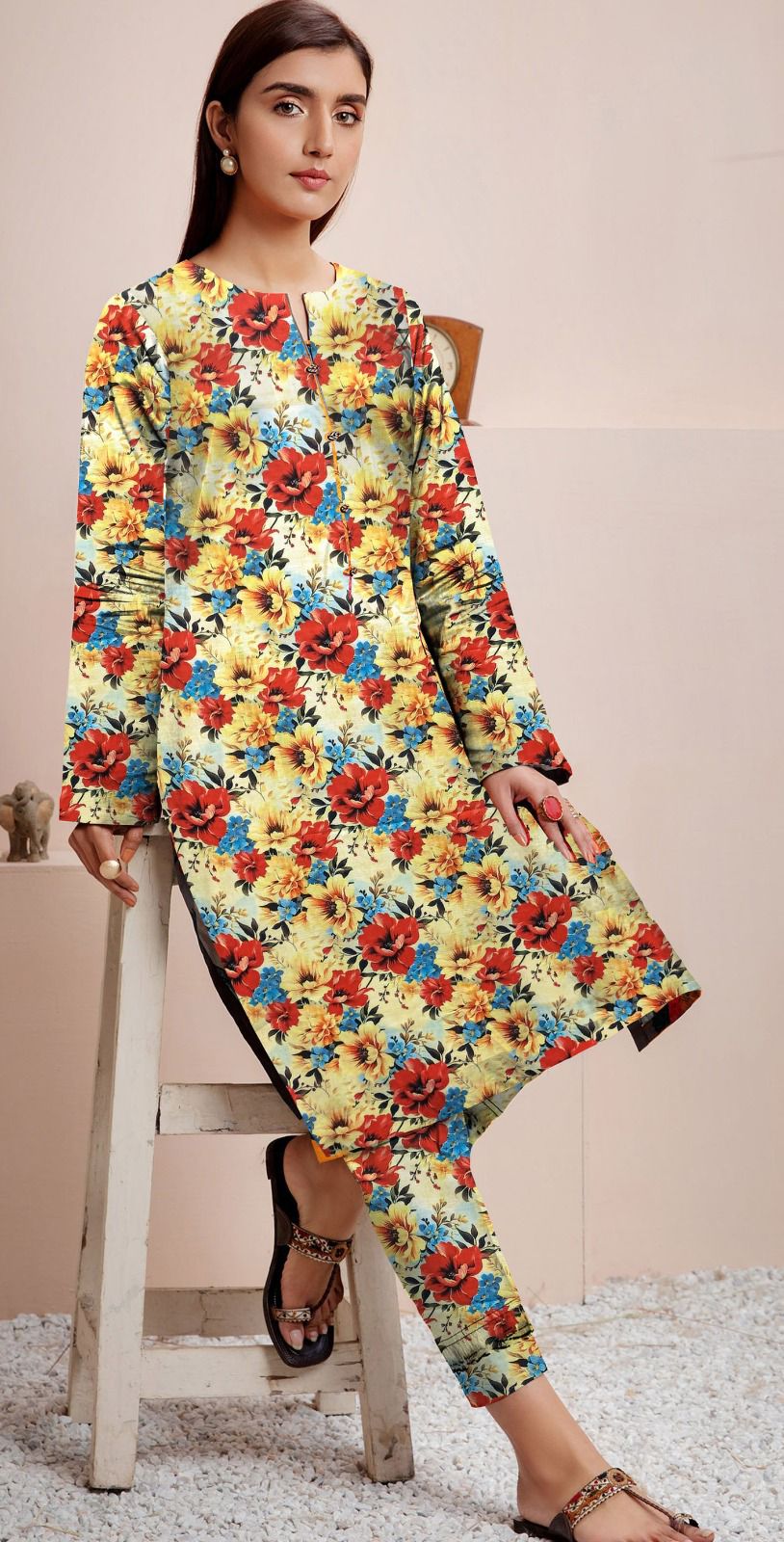 SANA SAFINA KHADDAR TWO PIECE