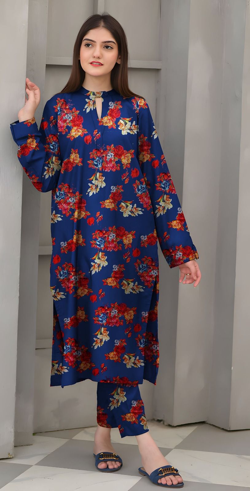 SANA SAFINA KHADDAR TWO PIECE