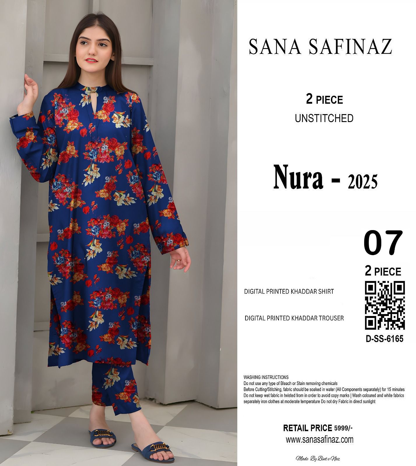 SANA SAFINA KHADDAR TWO PIECE