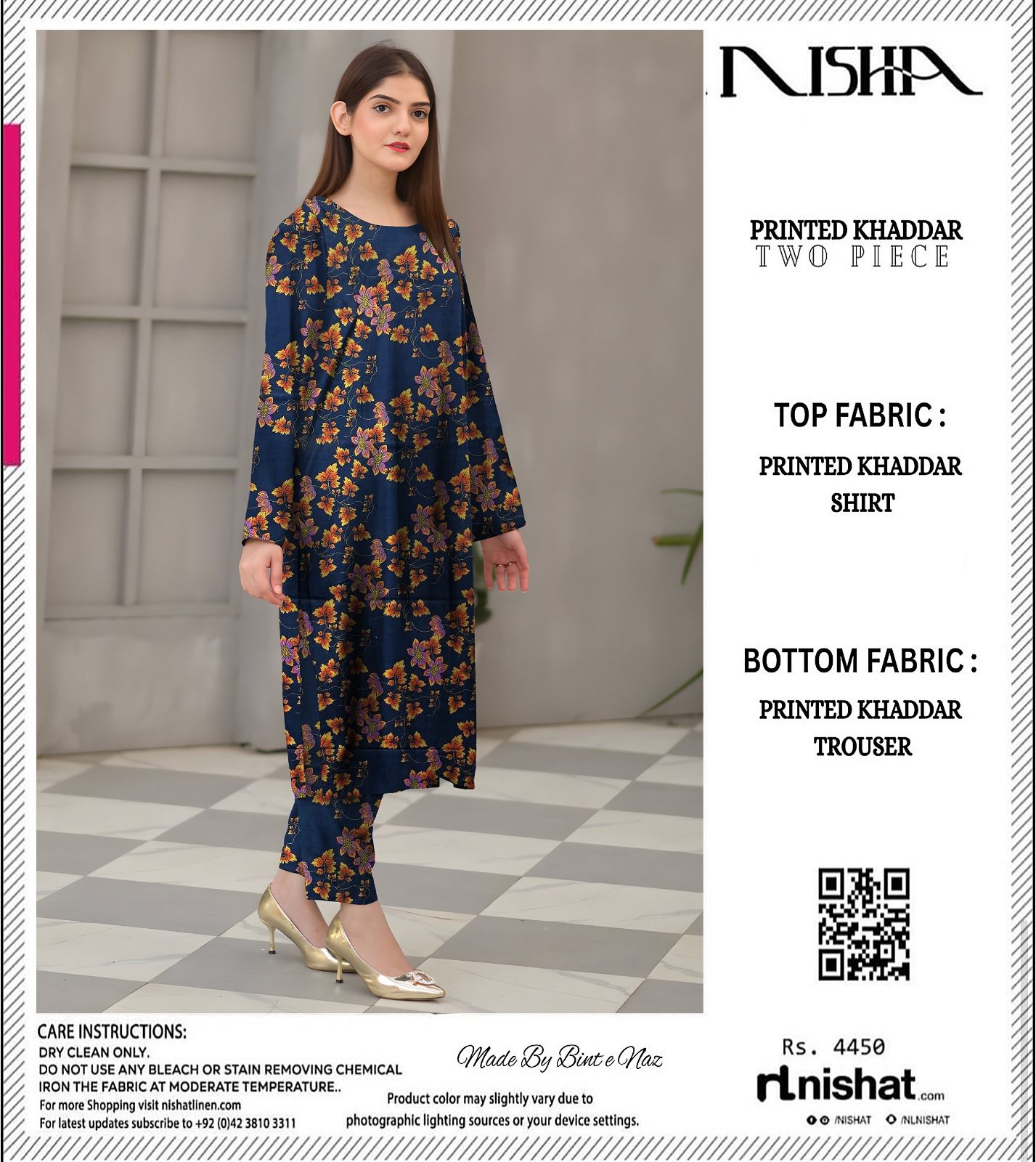 NISHAT KHADDAR TWO PIECE