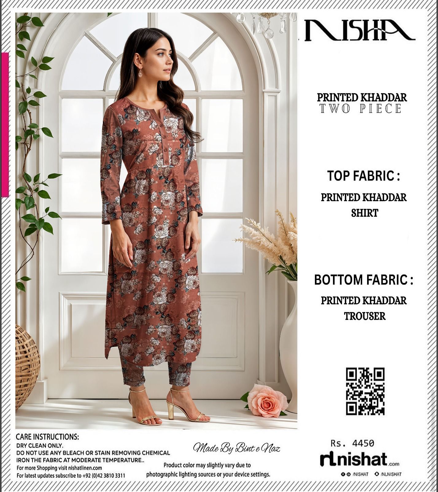 NISHAT KHADDAR TWO PIECE