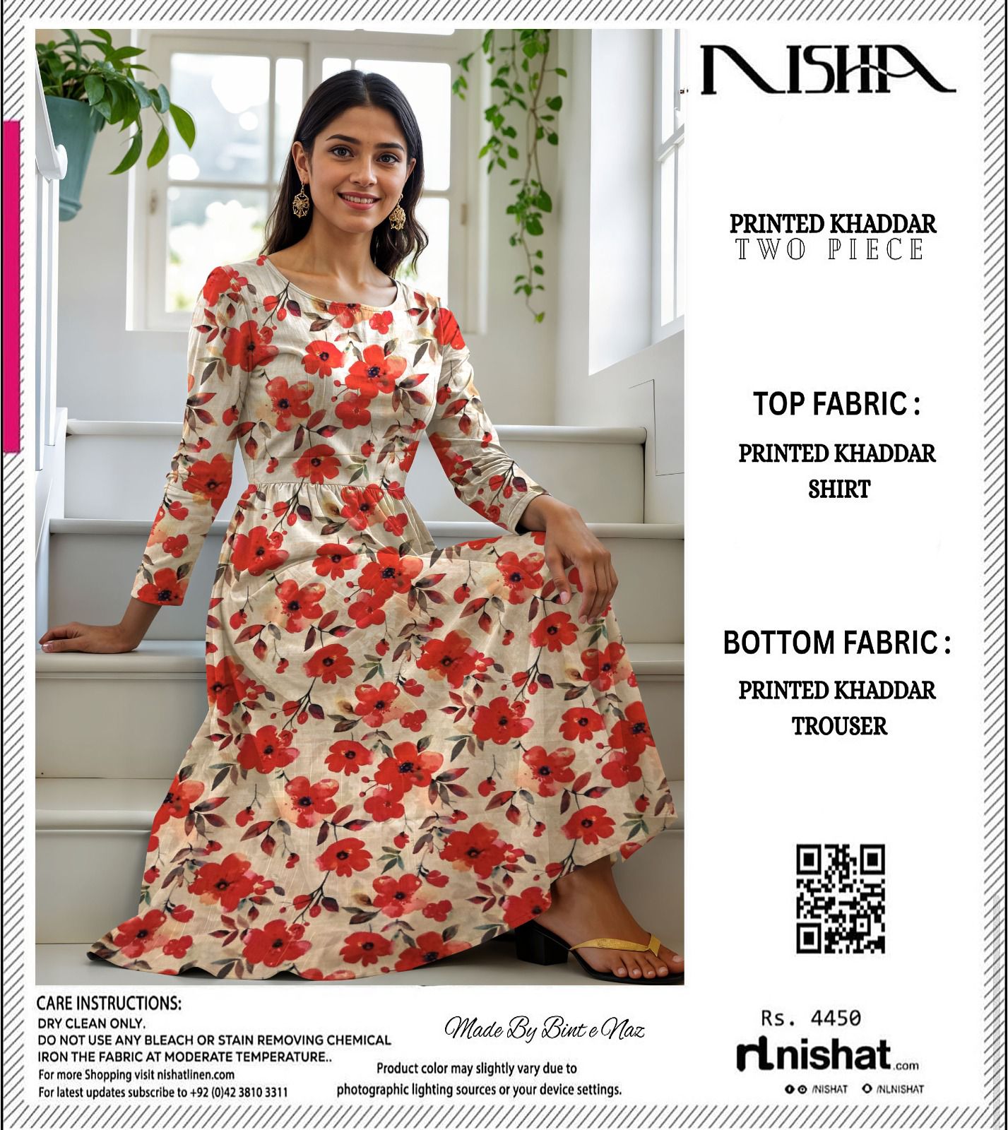 NISHAT KHADDAR TWO PIECE