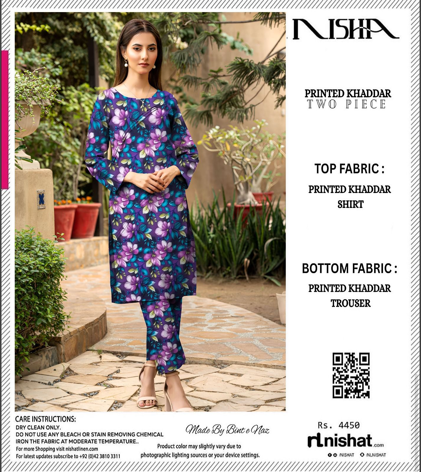 NISHAT KHADDAR TWO PIECE