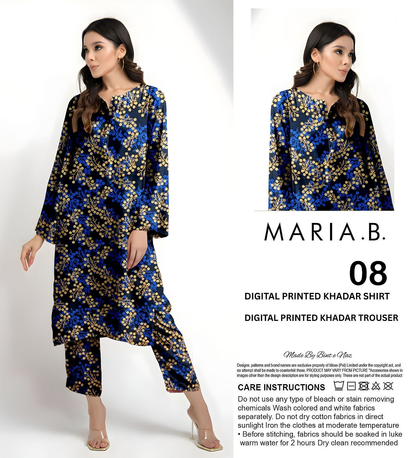 MARIA.B KHADDAR TWO PIECE