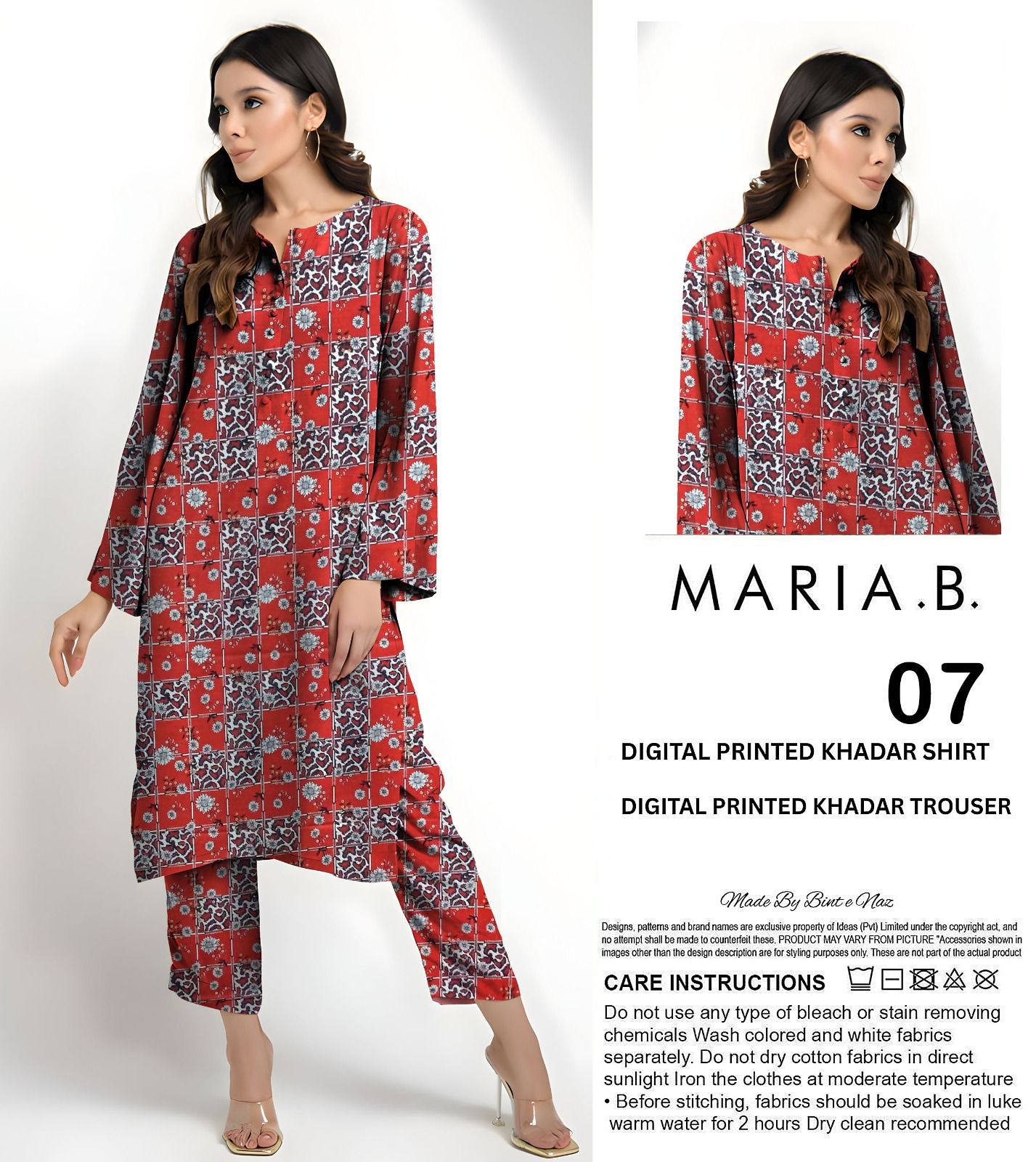 MARIA.B KHADDAR TWO PIECE