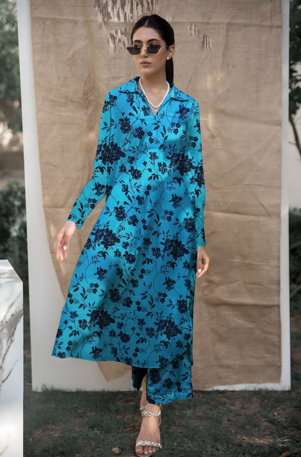 MARIA.B KHADDAR TWO PIECE