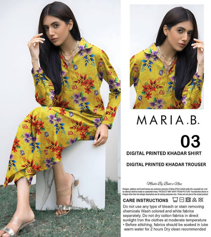 MARIA.B KHADDAR TWO PIECE