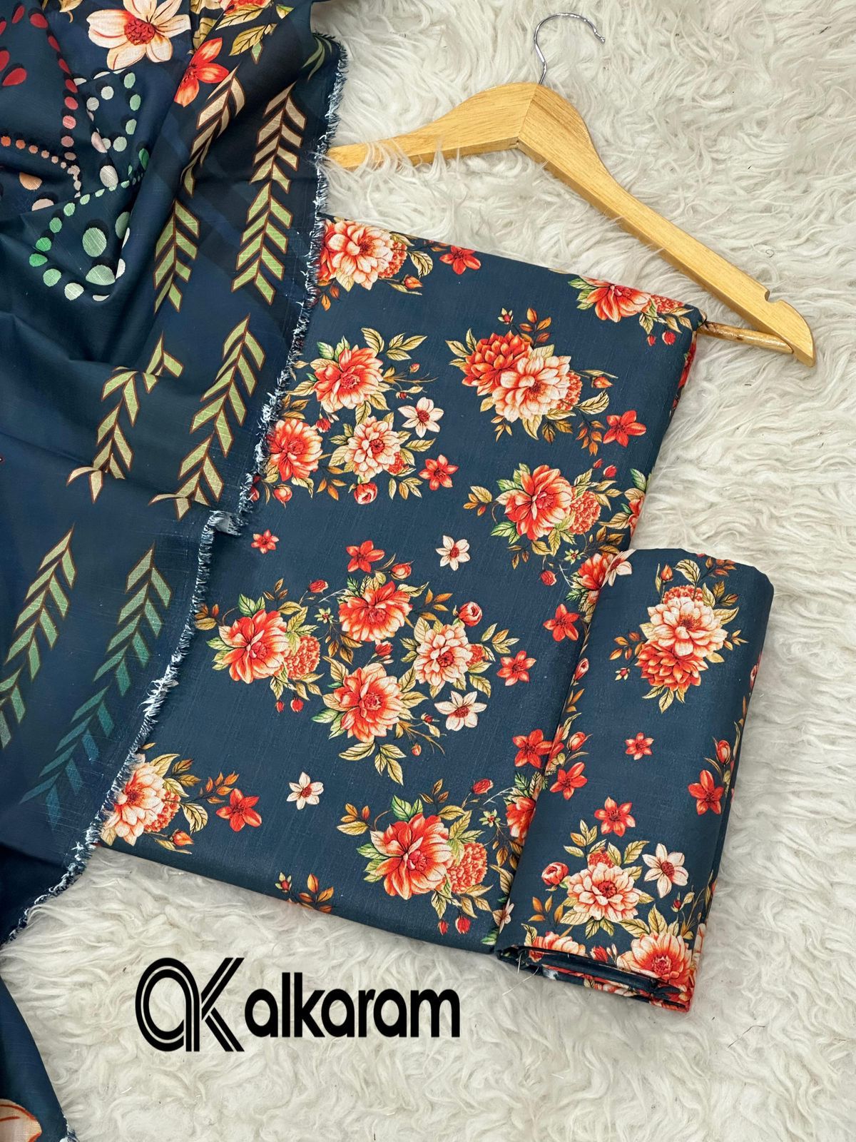 AL KARAM KHADDAR THREE PIECE