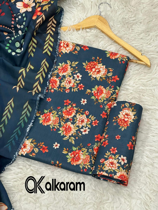 AL KARAM KHADDAR THREE PIECE