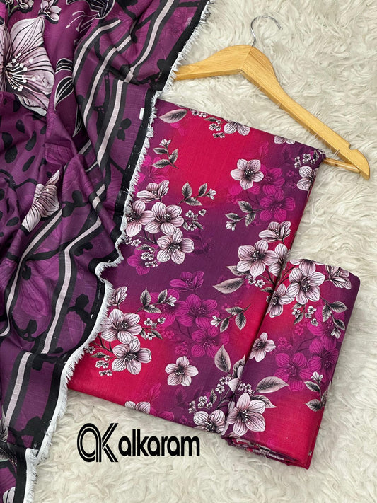 AL KARAM KHADDAR THREE PIECE