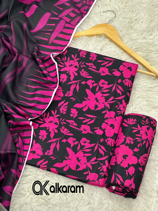 AL KARAM KHADDAR THREE PIECE