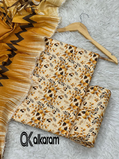 AL KARAM KHADDAR THREE PIECE