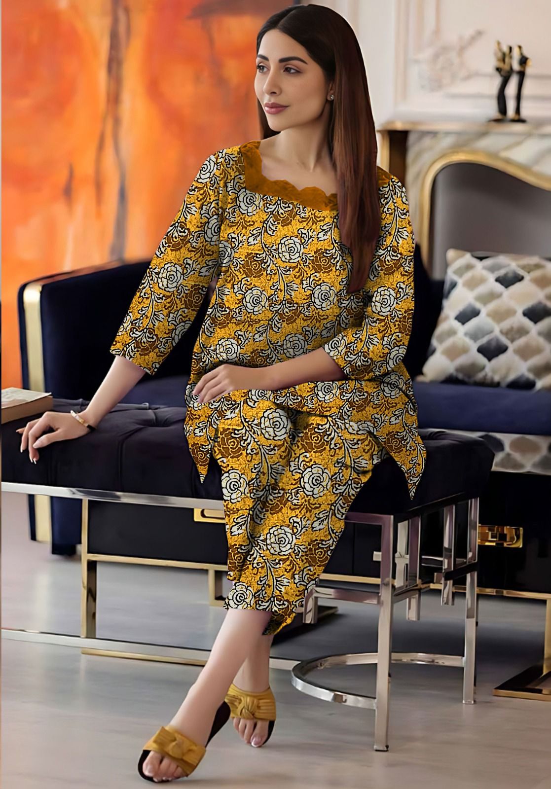 MARIA.B KHADDAR TWO PIECE