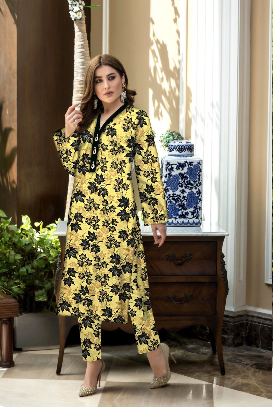 MARIA.B KHADDAR TWO PIECE