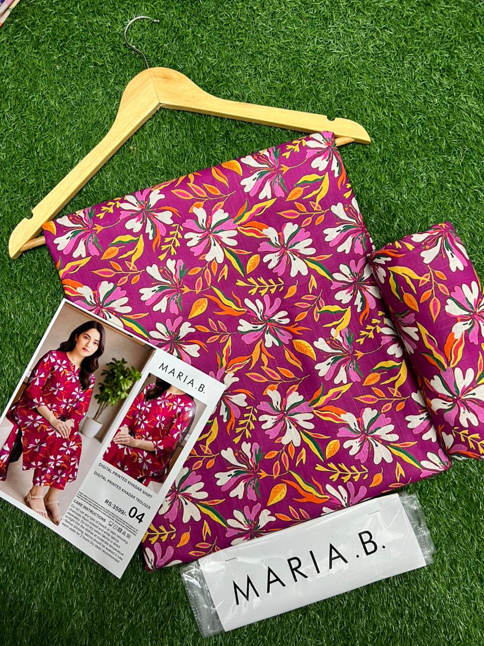 MARIA.B KHADDAR TWO PIECE