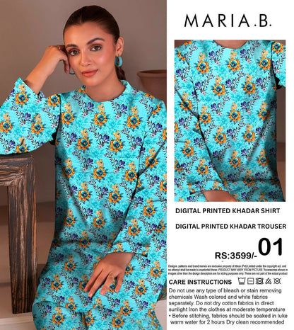 MARIA.B KHADDAR TWO PIECE