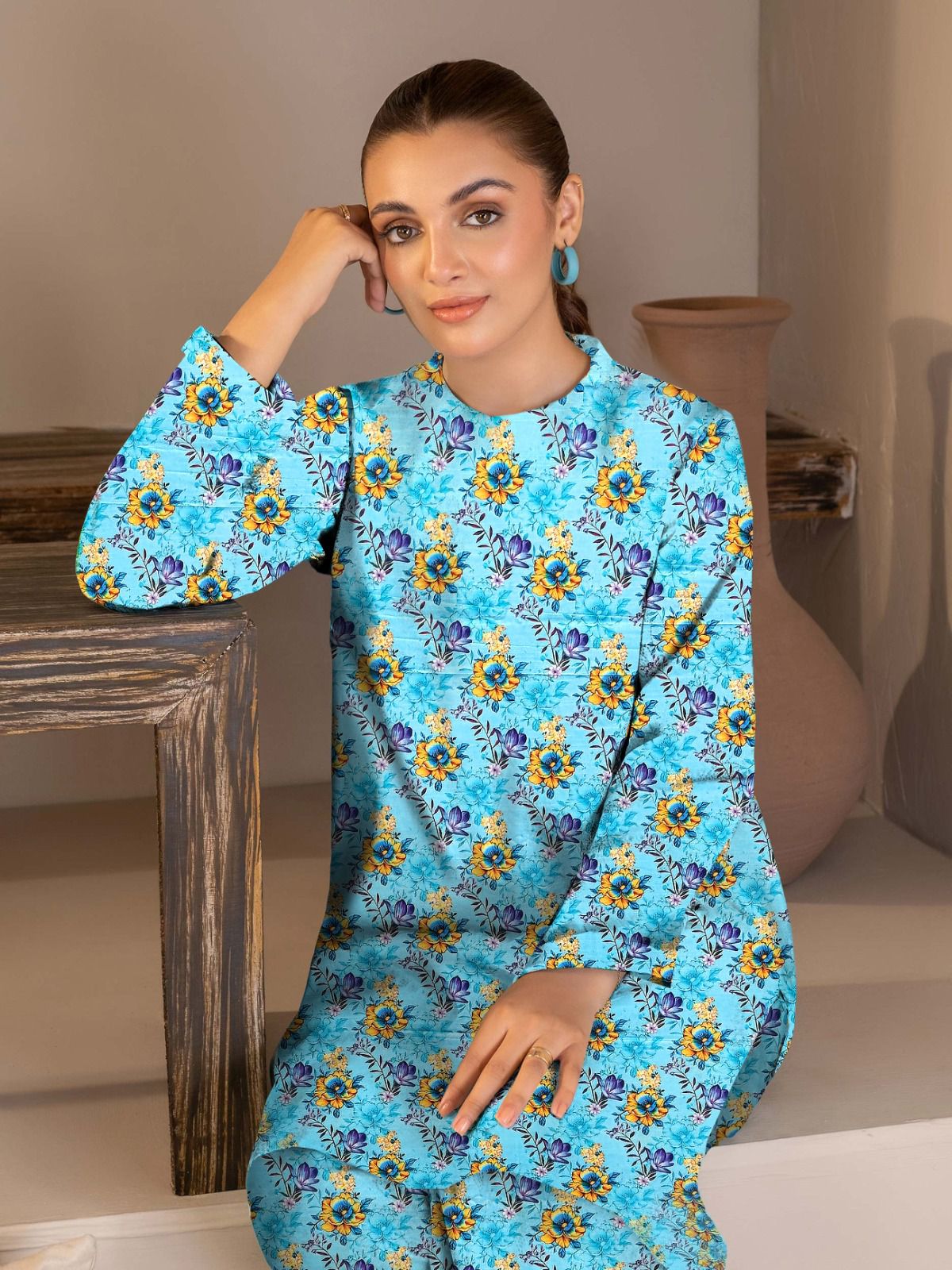 MARIA.B KHADDAR TWO PIECE