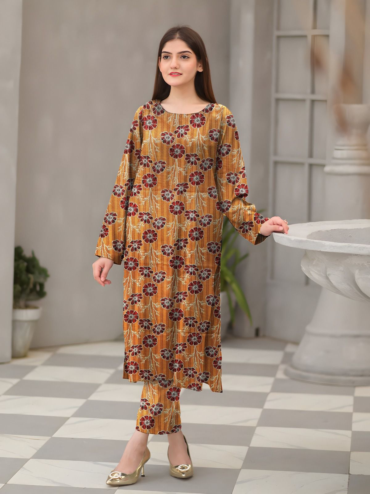 MARIA.B KHADDAR TWO PIECE