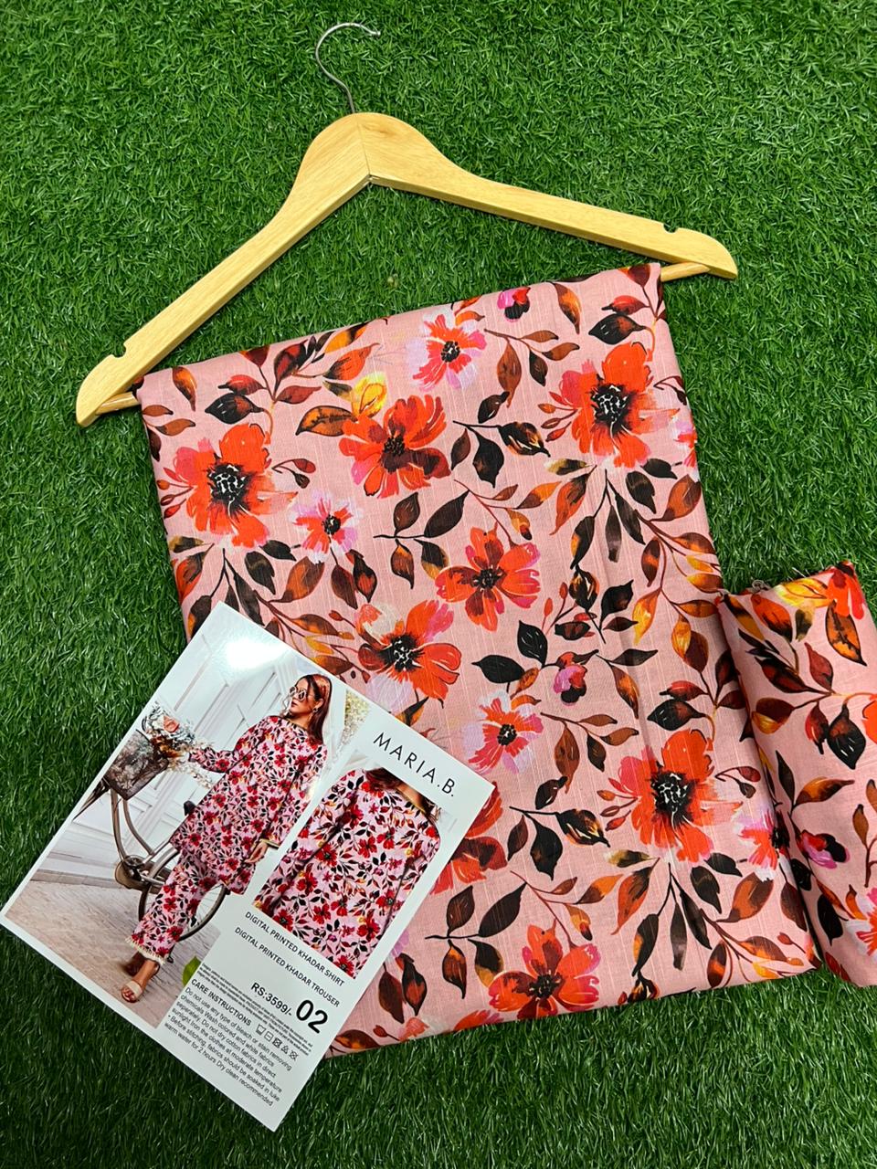 MARIA.B KHADDAR TWO PIECE