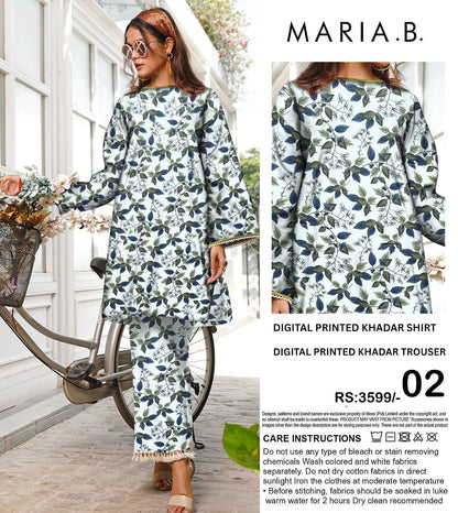 MARIA.B KHADDAR TWO PIECE
