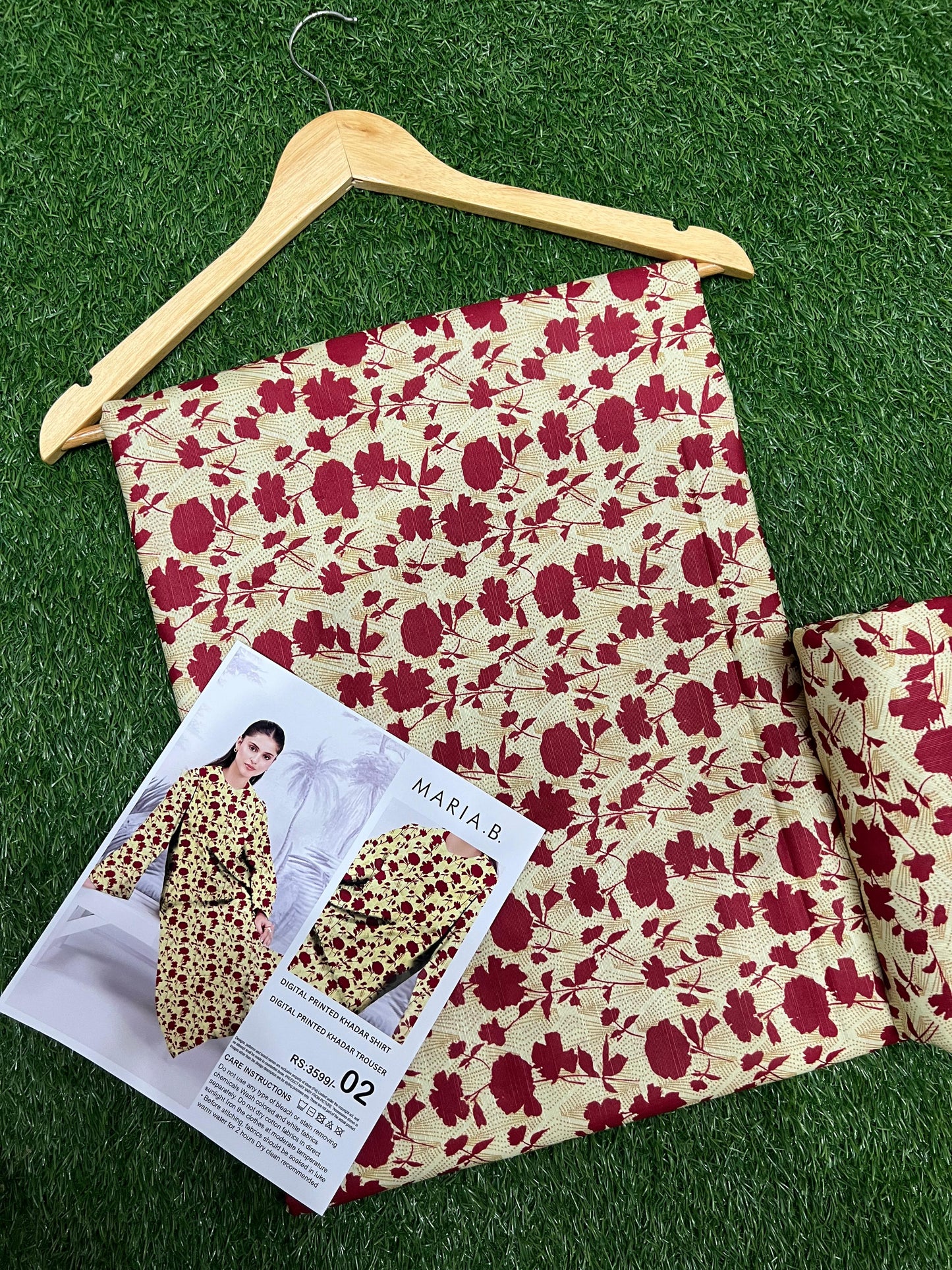 MARIA.B KHADDAR TWO PIECE