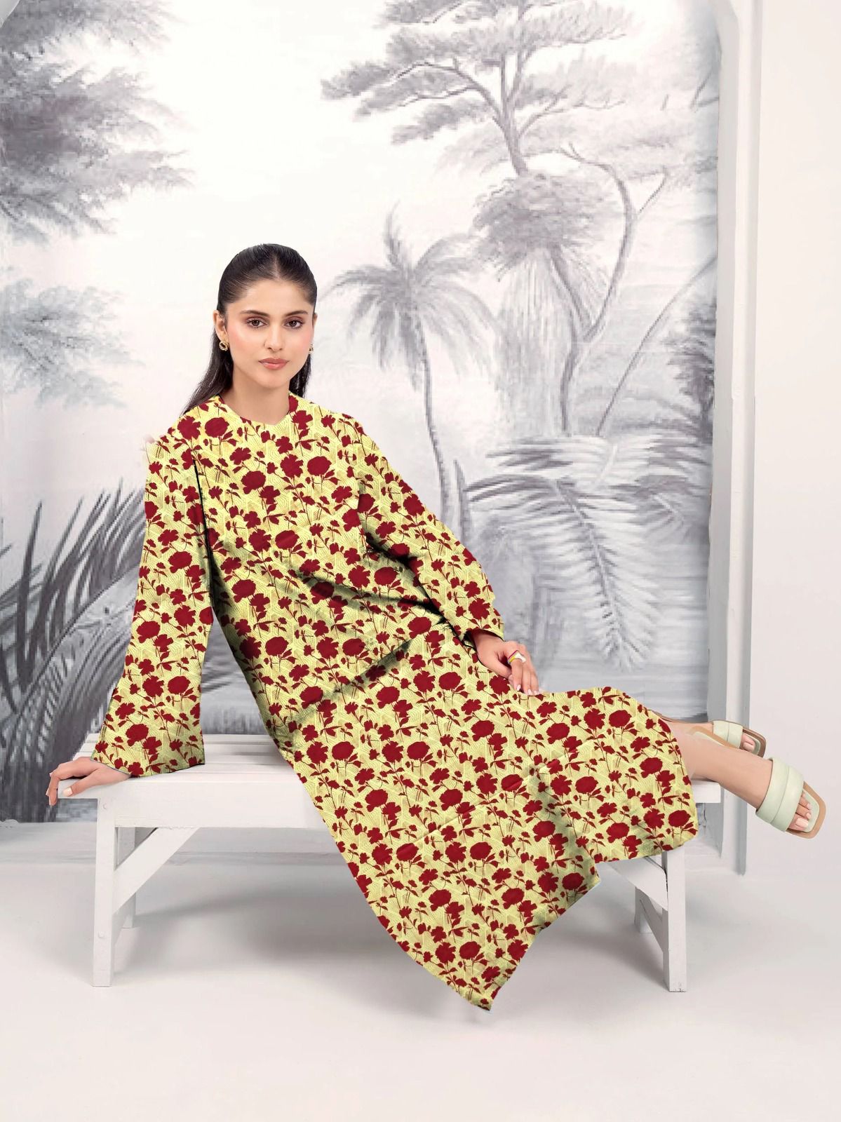 MARIA.B KHADDAR TWO PIECE