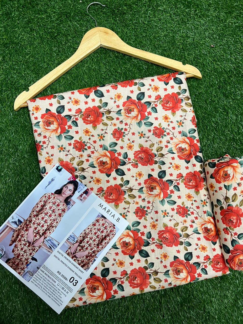 MARIA.B KHADDAR TWO PIECE