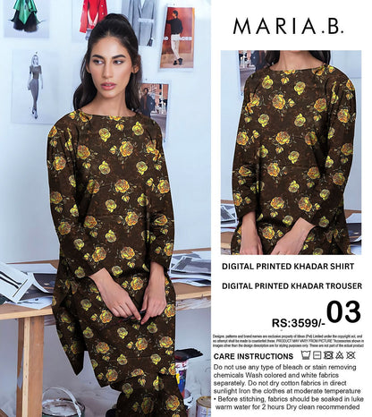 MARIA.B KHADDAR TWO PIECE