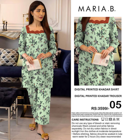 MARIA.B KHADDAR TWO PIECE
