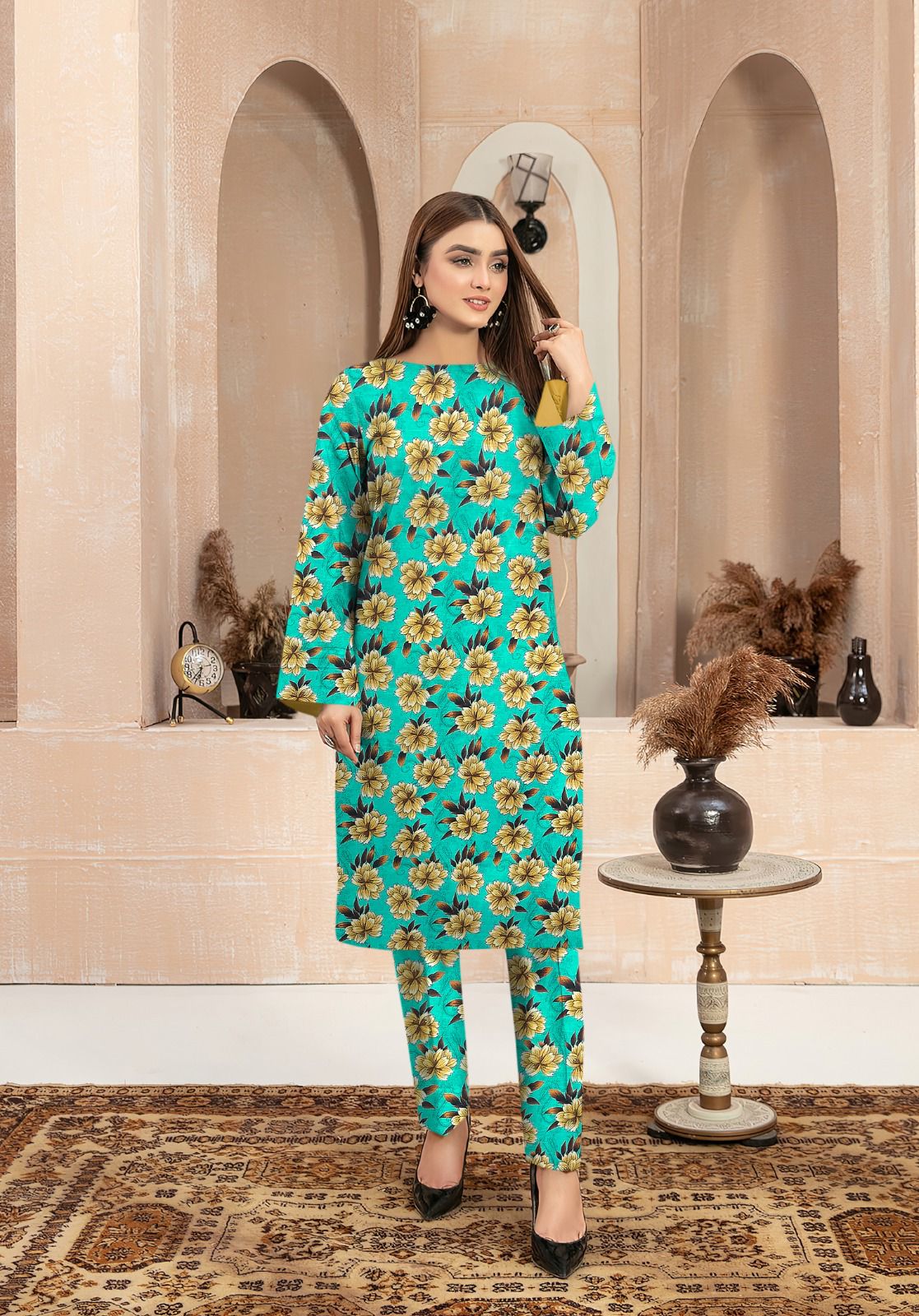 MARIA.B KHADDAR TWO PIECE