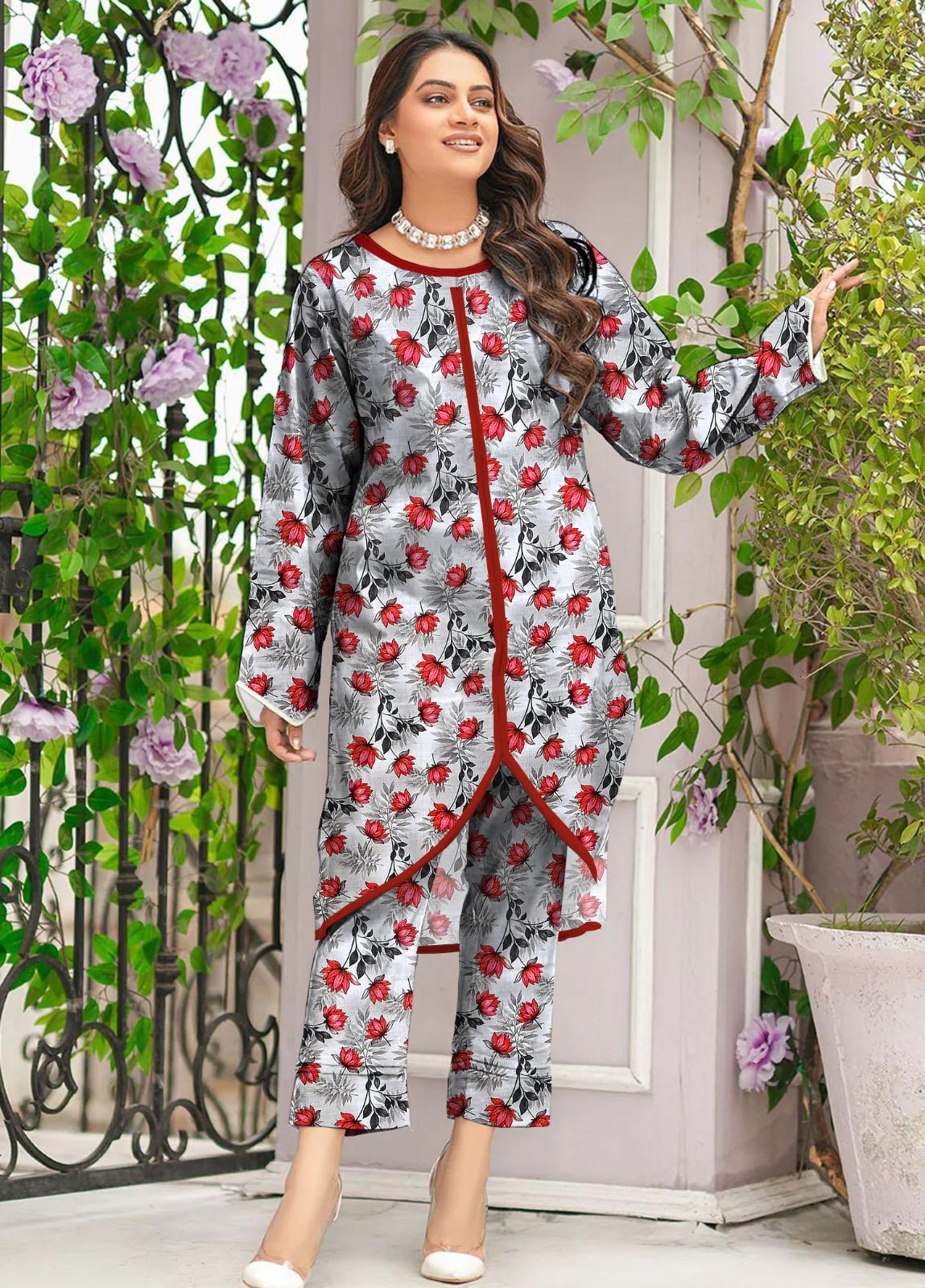 MARIA.B KHADDAR TWO PIECE