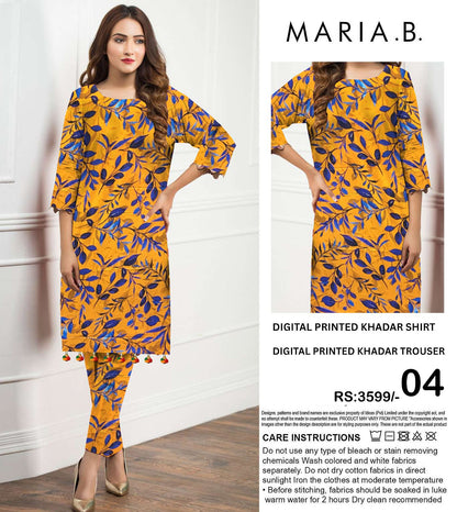 MARIA.B KHADDAR TWO PIECE