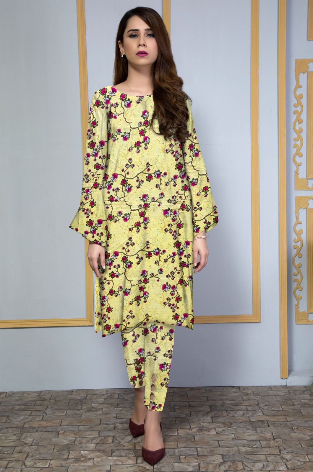 MARIA.B KHADDAR TWO PIECE