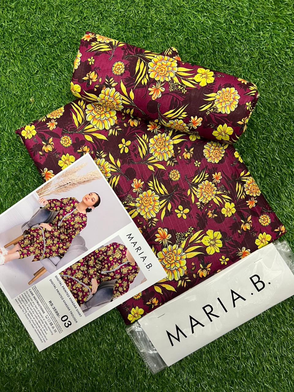 MARIA.B KHADDAR TWO PIECE