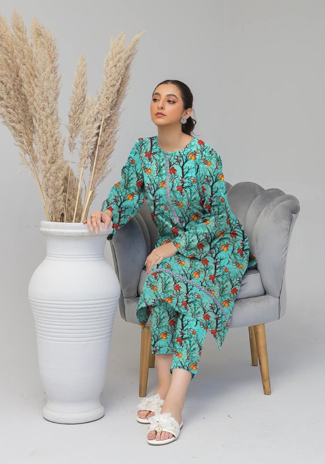 MARIA.B KHADDAR TWO PIECE