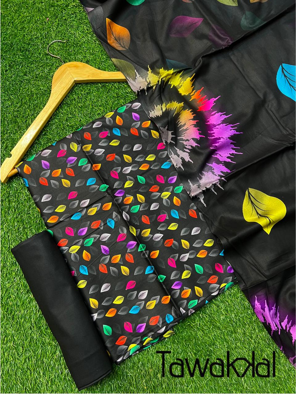 TAWAKAL LINEN THREE PIECE